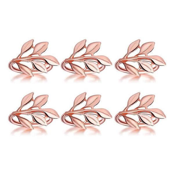 6 Pcs Napkin Ring for Christmas,Holiday, Dinner Decoration