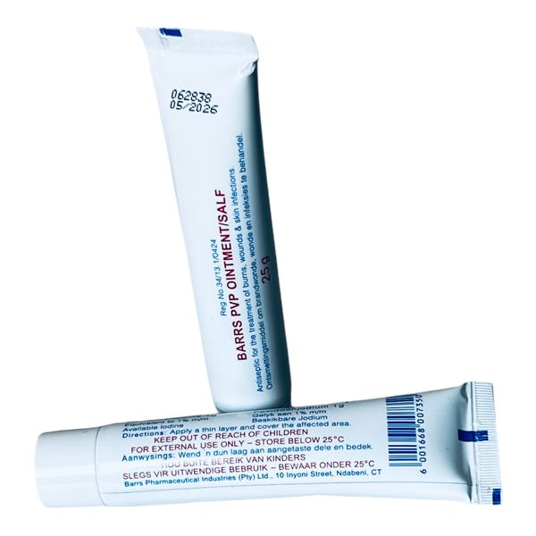 Barrs PVP Ointment 25g {2 x 25g Tubes}