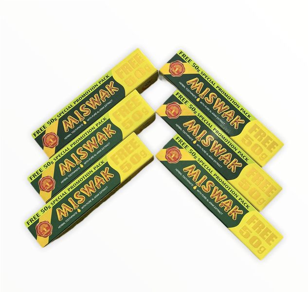 Miswak Herbal Toothpaste Pack of 6
