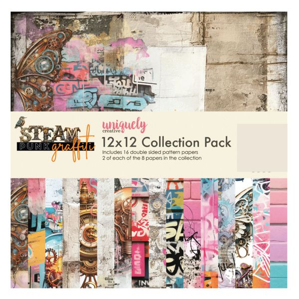 Steampunk Graffiti Collection Pack (16 Sheets)