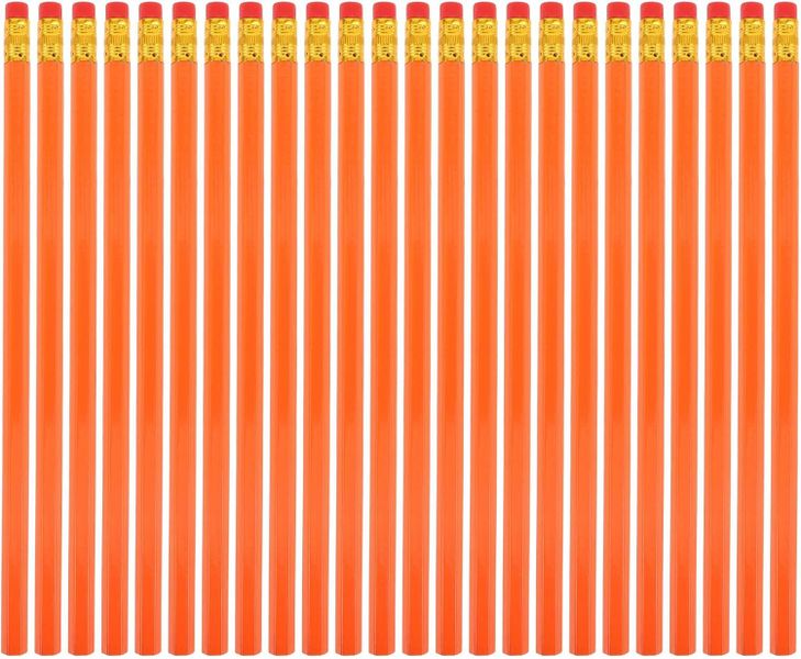 24pcs Yellow Hb Student Pencils with Wood Barrel for School Writing and