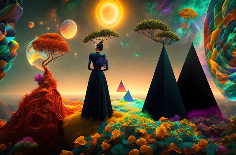 Canvas Wall Art - The Pyramid Puzzle Artwork