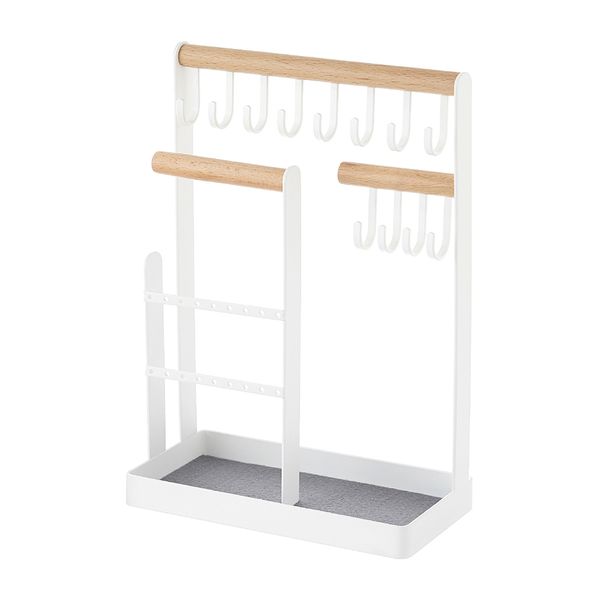 Creative 12 Hooks 18 Earrings Holes Jewelry Stand Necklace Holder Organizer