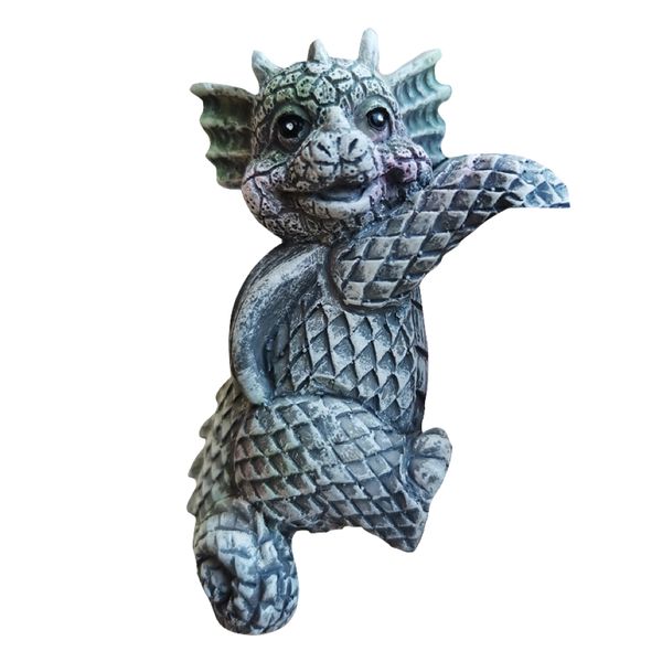 Home Garden Décor Ornamental Free Hanging Dragon - 8cm