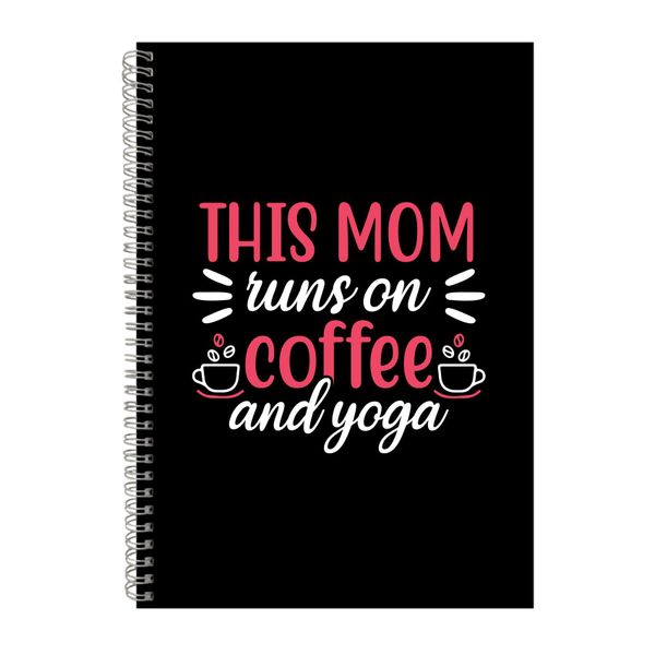 Coffee And Yoga Mom Notebook Yoga Gift Idea A4 Notepad 152