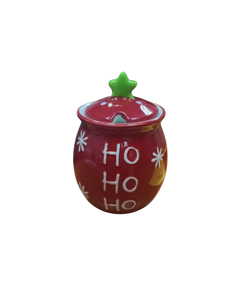 Festive Christmas Jam Pot