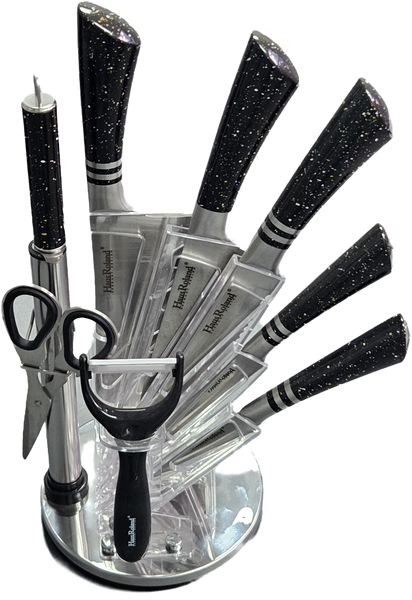 Haus Roland 9 Piece Knife Set - Granite