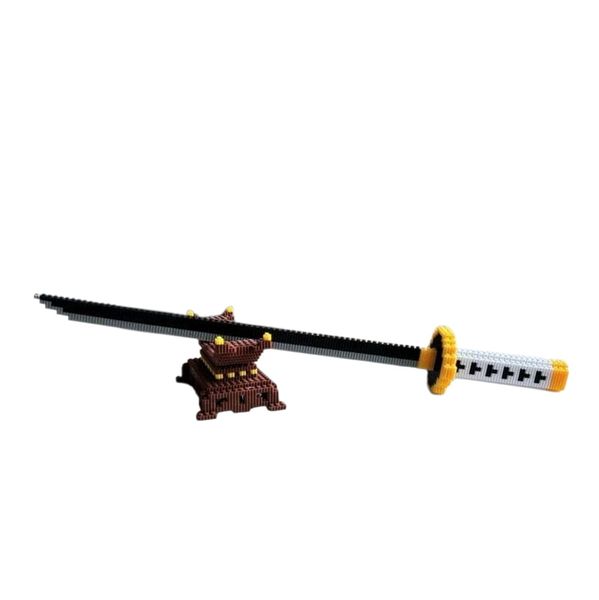 Anime Samurai Sword 1000 Interconnective Building Blocks with Sword Stand