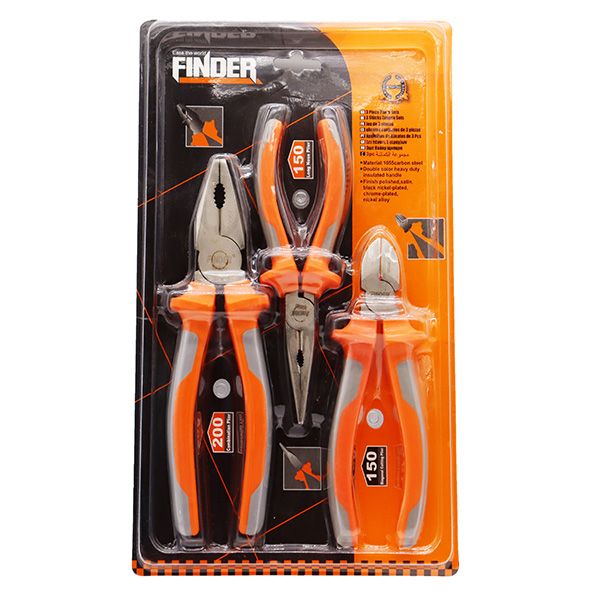 Finder Tools 3 Piece Pliers Set