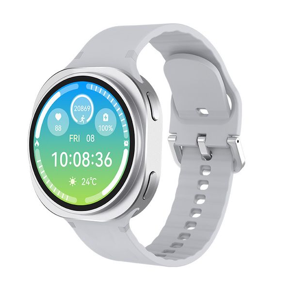 Silver GT8 Max 44mm 1.27" Wireless Charging BT Call