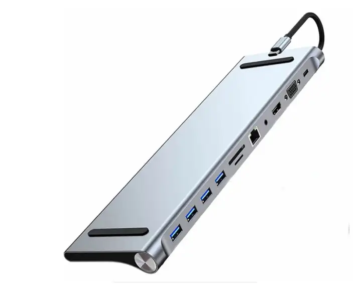 Multifunctional Type-C To 11-in-1 Hub Adapter Very High Quality By (GC)