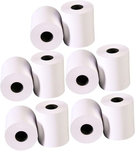 80x70mm Heat Sensitive Receipt Paper Rolls for POS Cash Register Printing