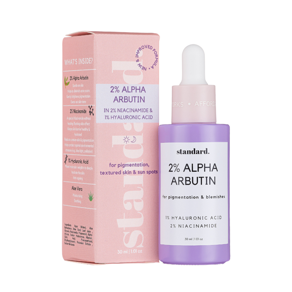 2% Alpha Arbutin Serum in Niacinamide &amp; 1% Hyaluronic Acid |Standard Beauty
