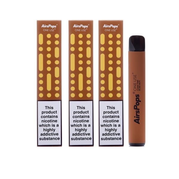 Airscream AirsPops - 3 x Disposable- Classic Toba - 5% Nic Salts