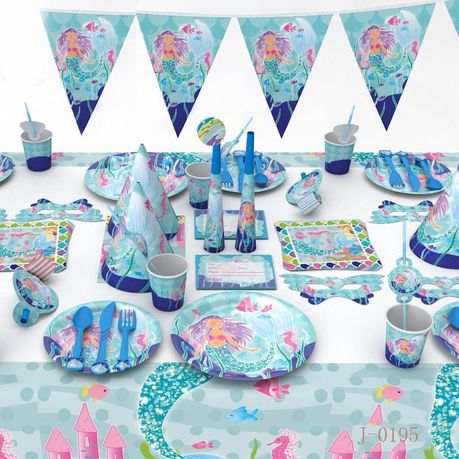 Tablecloth Mermaid Table, Mermaid Table Decorations