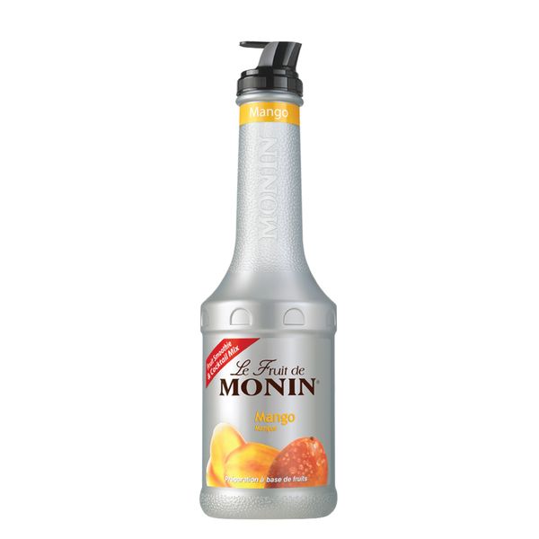 MONIN Premium Mango Fruit Mix Puree 1L for Cocktails and Smoothies