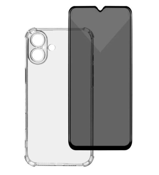 Cover Compatible with Samsung Galaxy A06 Cover + Privacy Glass Screen Protector