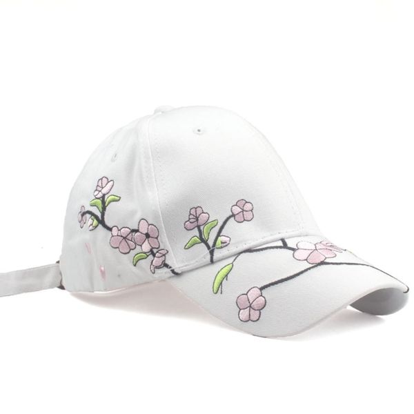 Women's Korean Style Floral Sun Hat with Peak