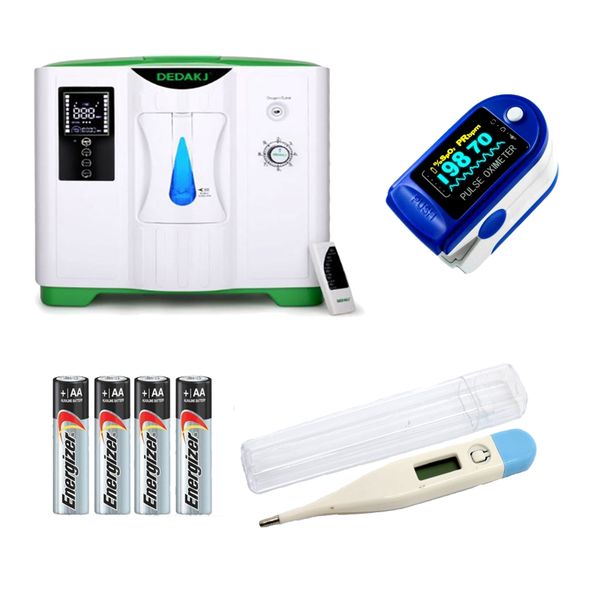 Oxygen Concentrator &amp; Pulse Oximeter &amp; Digital Thermometer &amp; Batteries