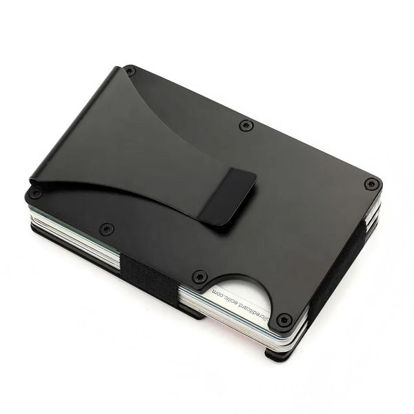 Men's Metal Wallet Credit Card Minimalist Wallet Card Holder