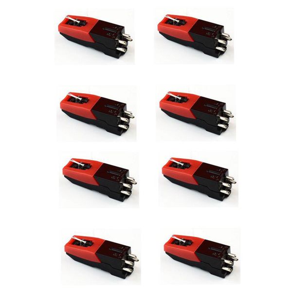 8 Pcs Aluminum Turntable Diamond Stylus Needle For LP Record Player