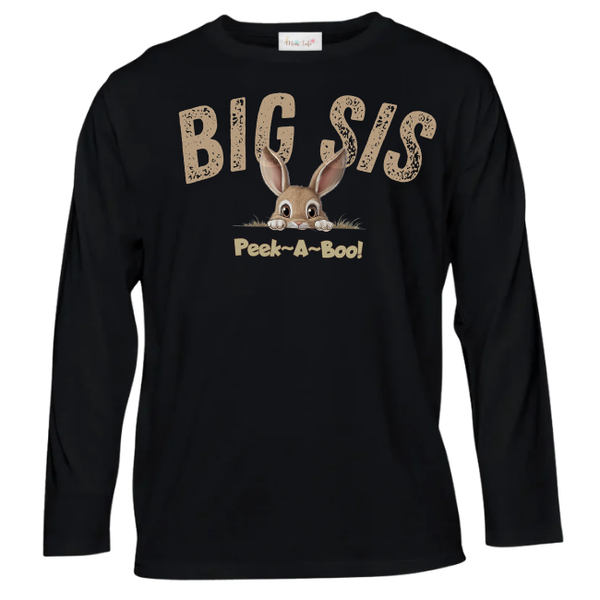 Baby- Sister Long Sleeve Tshirt -Eng-Peek-a-Boo