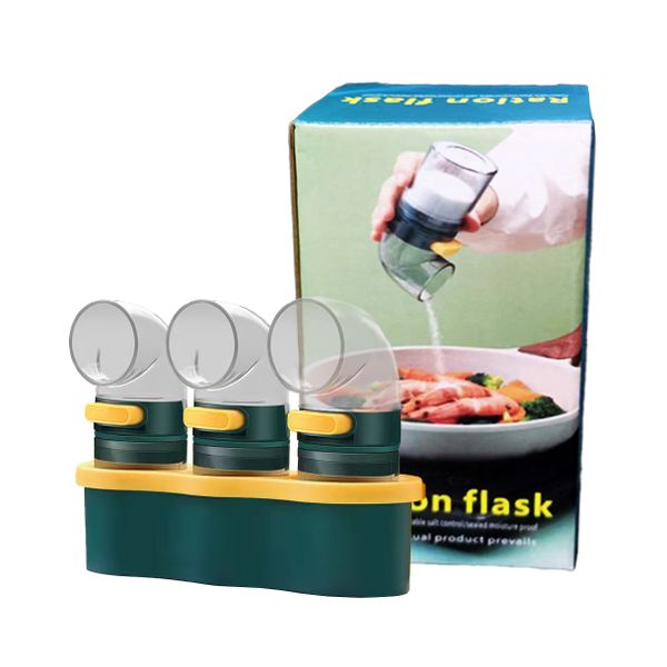 Portion Control Spice Jars - 0.5g Per Press | 100g Capacity | Food-Grade PP