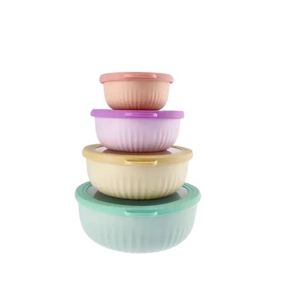 Round Salad Container Set 4-Piece
