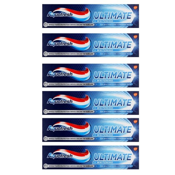 Aquafresh Ultimate + Whitening Toothpaste - (6x 75ml)