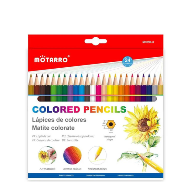 24 Piece Colouring Pencil Set