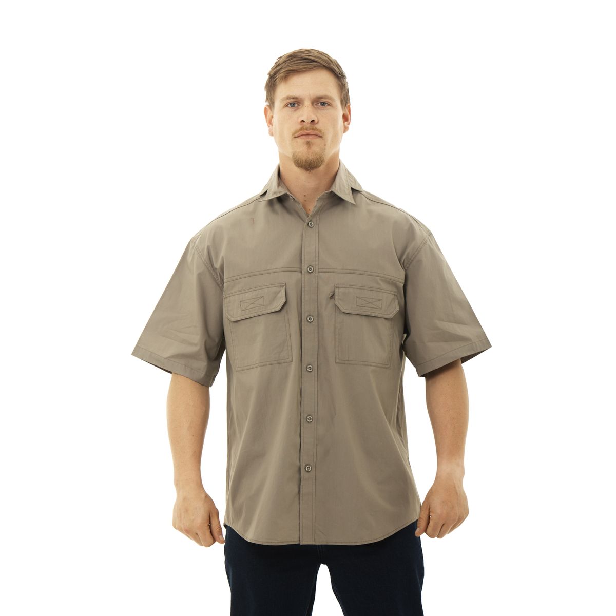 Vented Bush Shirt Khaki | Shop Today. Get it Tomorrow! | takealot.com