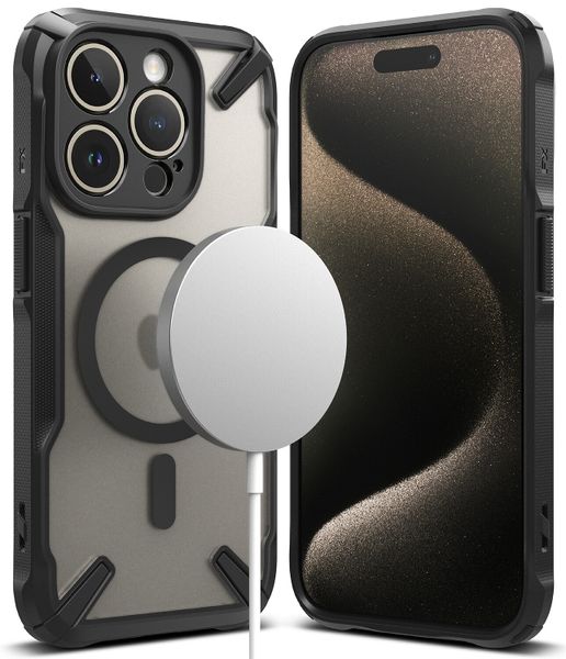 Fusion X for iPhone 15 Pro Max MagSafe Accessories Case - Matte Black