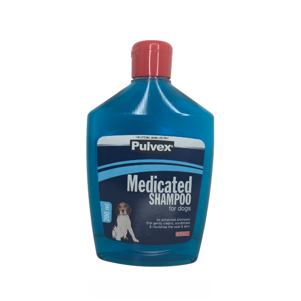 Pulvex Medicated Shampoo for Dogs - 200ml x 5