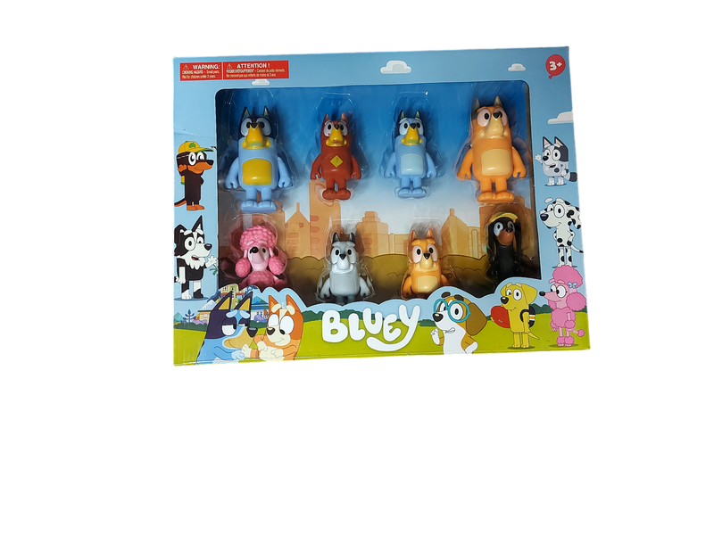 Bluey Family Big Figurines - 8 Piece