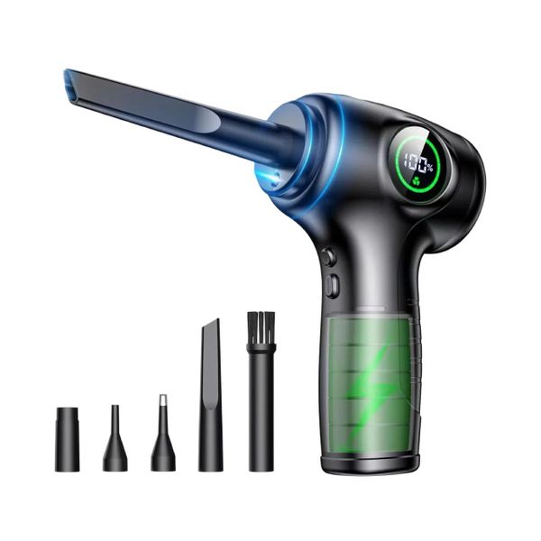 Air Duster Rechargeable Cordless With LCD - Strong Blower- Compressed (GC)
