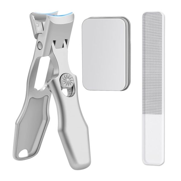 Ultra Sharp Stainless Steel Nail Clippers Set with Nail File