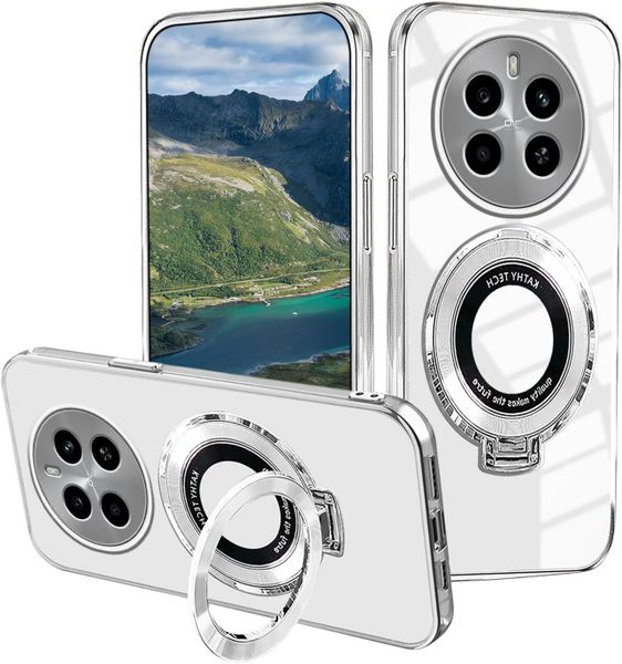 Ring Stand Clear Silicone Phone Case Compatible With Xiaomi Poco X7 Pro