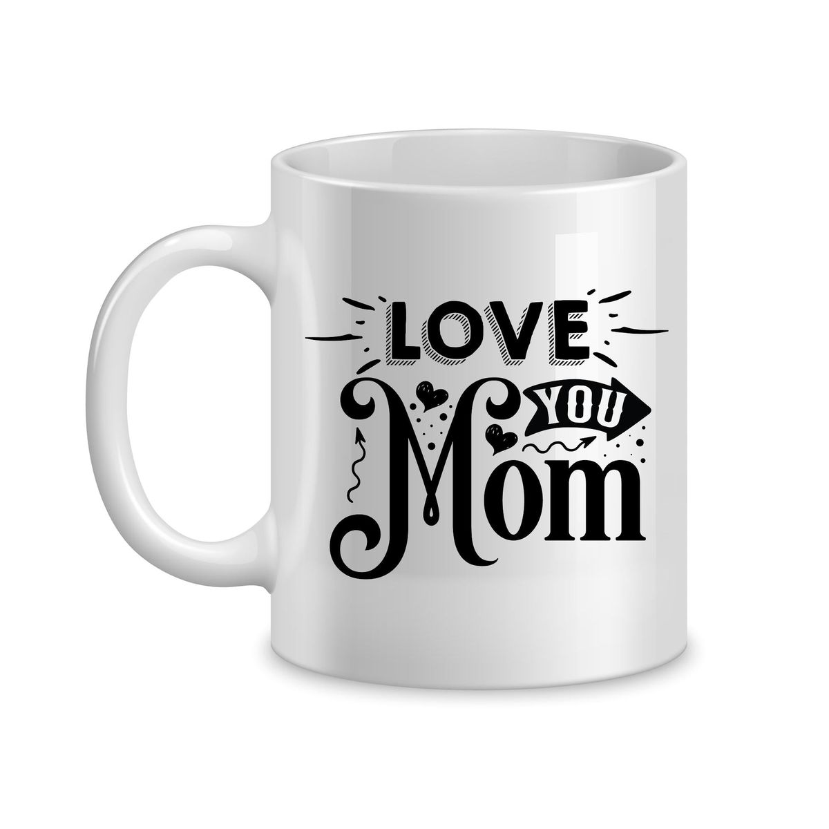 Love You Coffee Mugs For Mothers Day Trendy Mom Sayings Graphic Present 