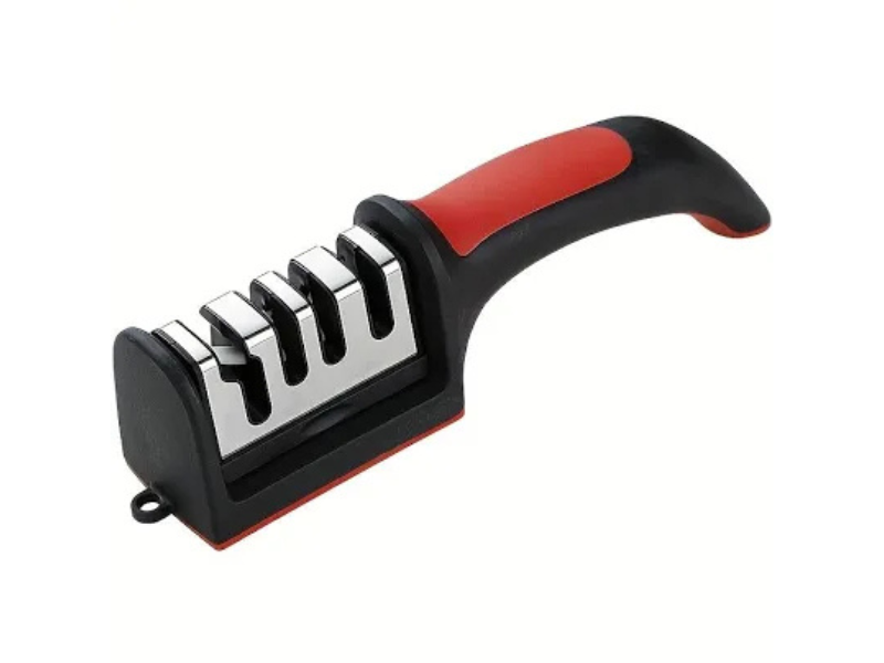 4 Stage Manual knife Sharpener &amp; Scissor sharpener - Non Slip handle