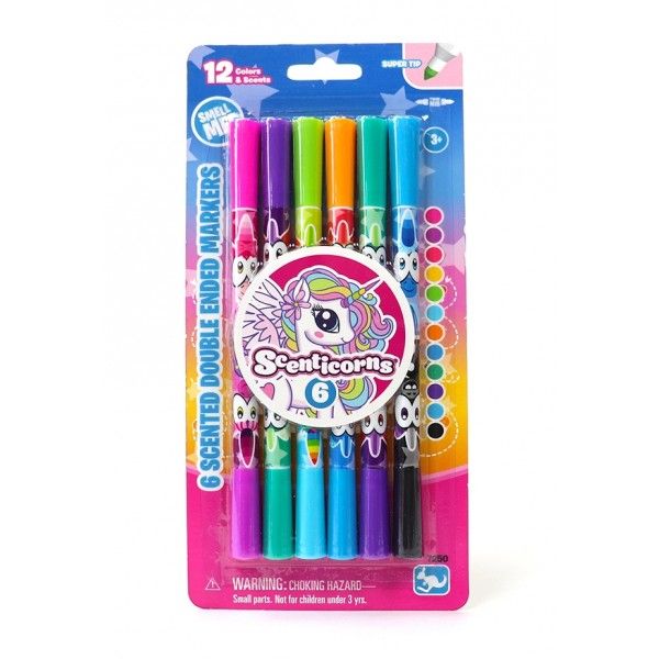 Scenticorns 6 Scented Double End Stip Markers