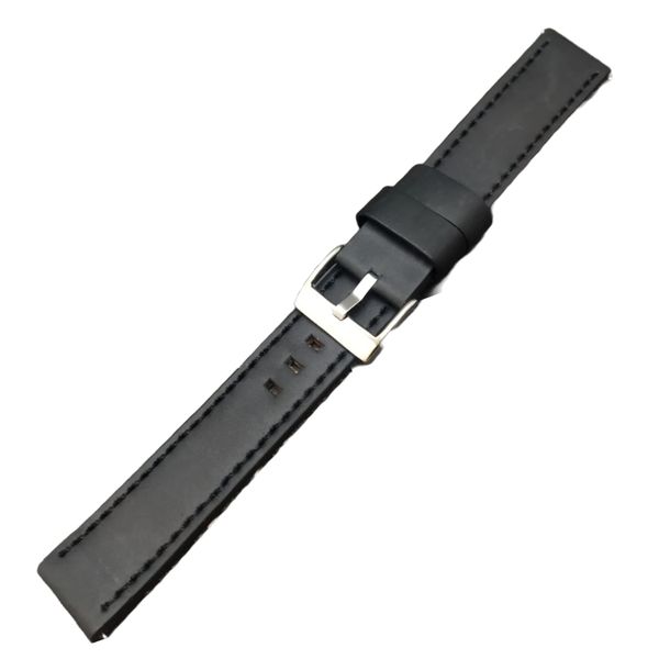 Genuine Leather Watch Strap Smooth Finish 20mm Extra Thick