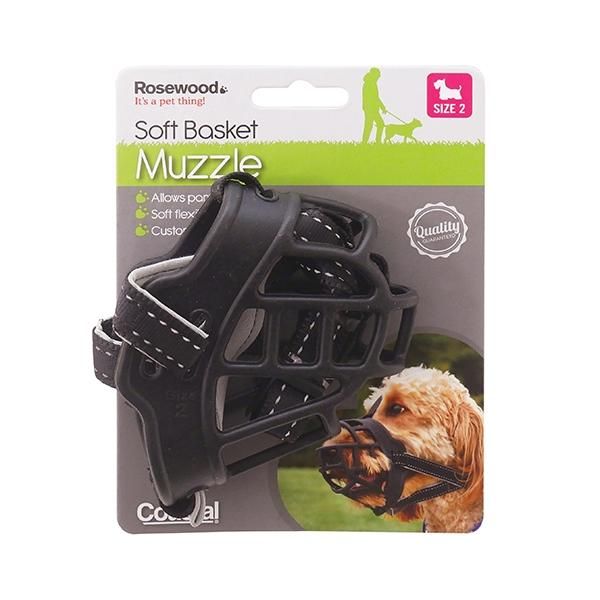 Rosewood Soft Basket Muzzle Black Size 2