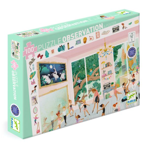 Djeco Observation Puzzle - The Dance School - 100 Piece