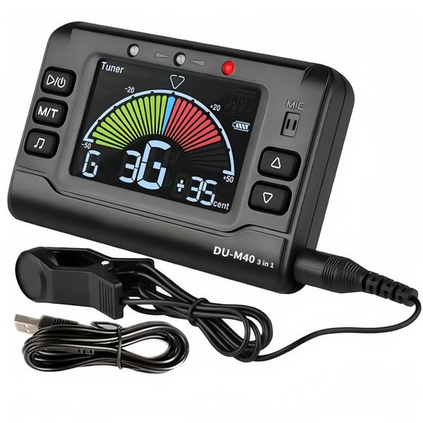 Metronome Tuner, Rechargeable 3 In 1 Digital Metronome