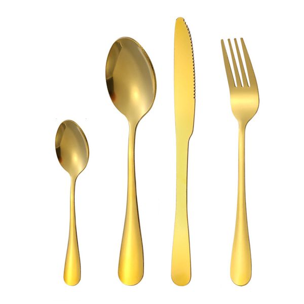 Luxury Cutlery Set Fork Spoon Knife Set Kitchen Tableware Set - Set of 24