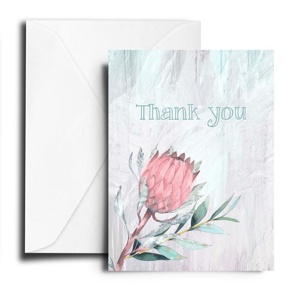 Greeting Cards: Thank You Protea (5-Pack)