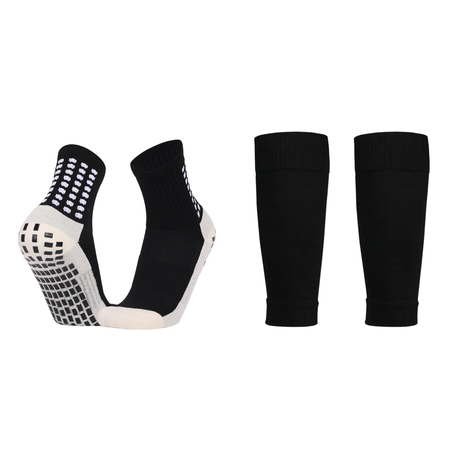 Grip Socks For Soccer & Socks Sleeve Combo - 2 Sets of Pairs by Zengel Image