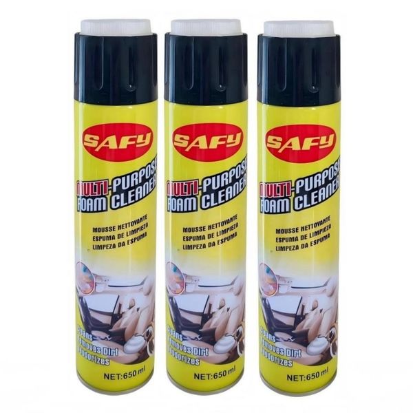 3packs x 650ml Multi-Purpose Foam Cleaner SAFY SM650x3packs