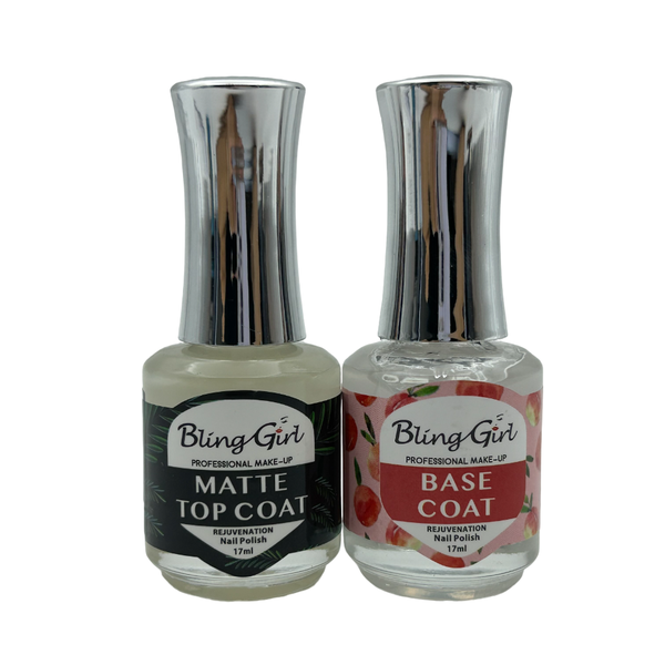 Bling girl Base Coat and Matte Top Coat