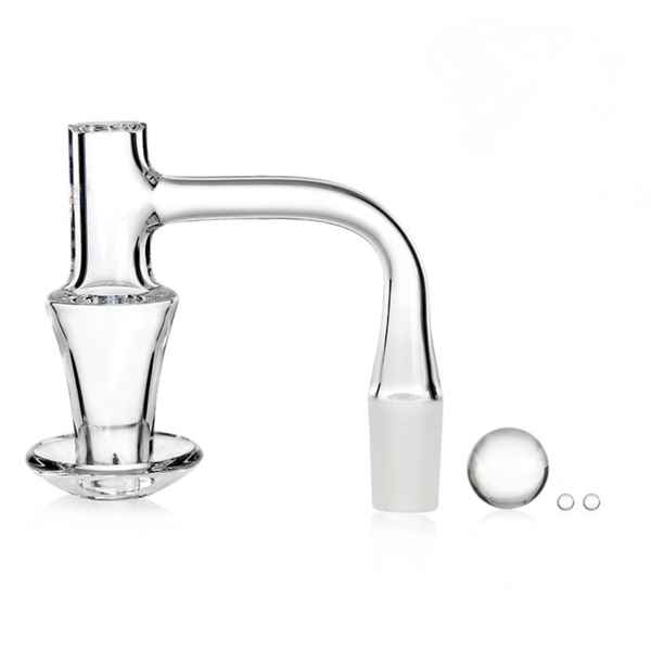 14mm Transparent Terp Slurper Quartz Male Banger Set